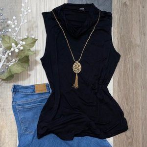 Sleeveless Mock Top